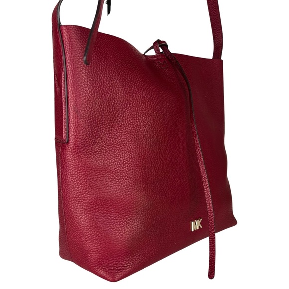 Michael Kors Maroon Junie Messenger Bag - Picture 6 of 13